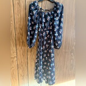 Floral Black Maxi Dress